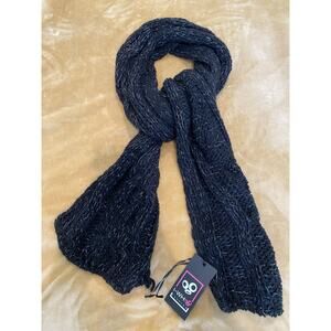 NWT Womens Scarf,
Made in Italy, Black and Silver